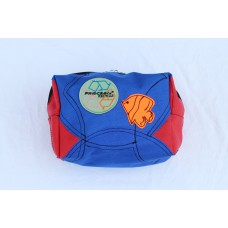 Accessoire tas Blauw - rood met oranje vis