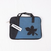 iPad Case Blue with Black leaf