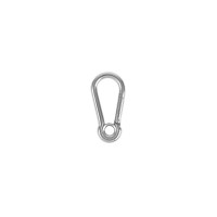 Carabiner with eye 5 cm