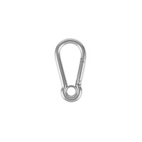 Carabiner with eye 7 cm