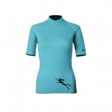 Lycra t-shirt lady diver, seagreen