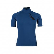 Lycra t-shirt man diver, blue