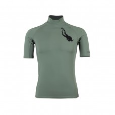 Lycra t-shirt man diver, green