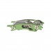 Dive tool with knife - green