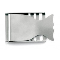 Weight belt buckle whale tail