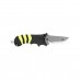 Titanium BC diving knife yellow