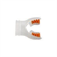 Mouthpiece silicon orange/transparant