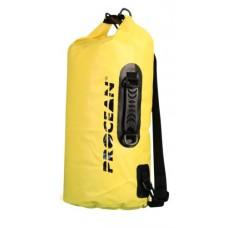 Drybag 20 liters with handle yellow