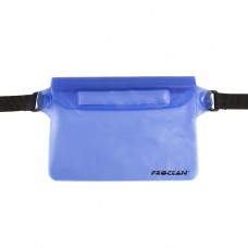 Drybag waist pouch transparant blue