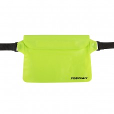 Drybag waist pouch transparant green