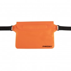 Drybag waist pouch transparant orange