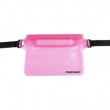 Drybag waist pouch transparant pink