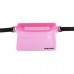 Drybag waist pouch transparant pink