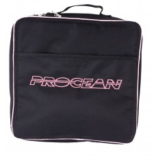 Regulator bag with pink seams
