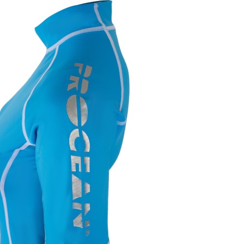 Lycra dames shirt - blauw Maat XL