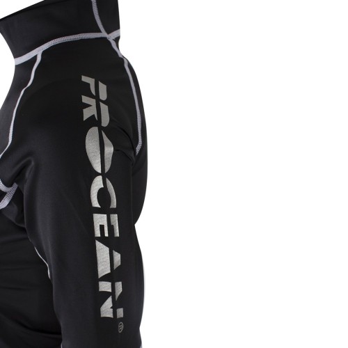 Lycra dames shirt - zwart
