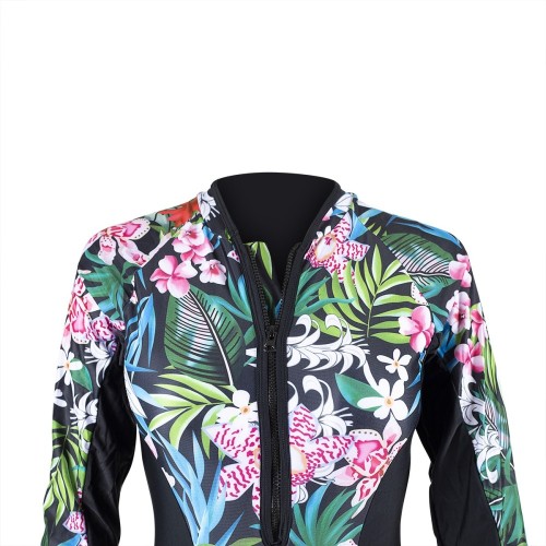 Lycra dames zwempak - tropical