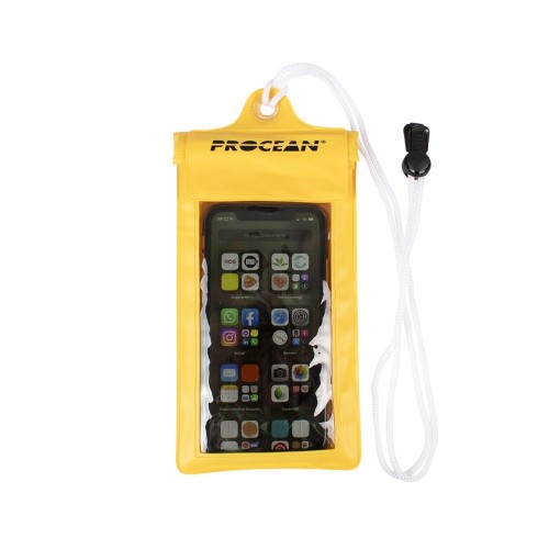 Waterdichte telefoonhoes - geel