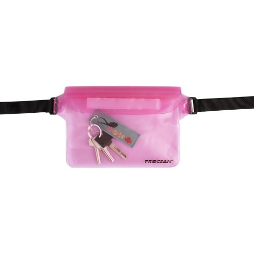 Droog heuptas transparant - roze