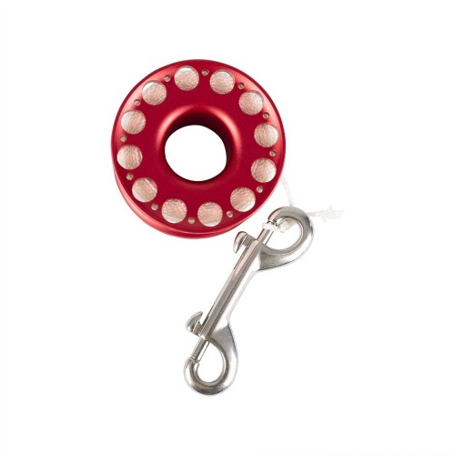 Reel aluminium - rood/wit