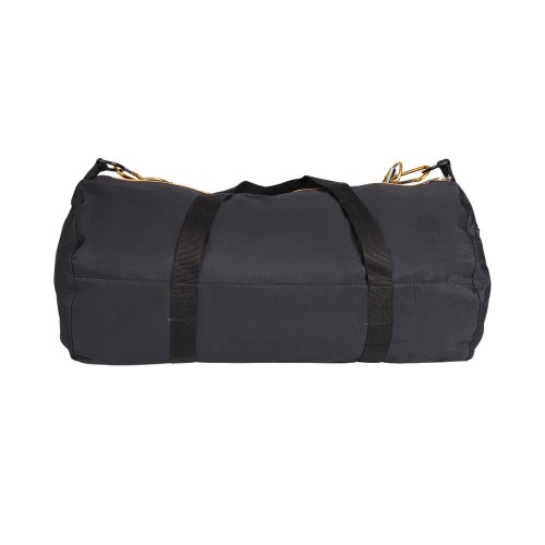 Weekend tas - Zwart/Paarse strepen medium tas