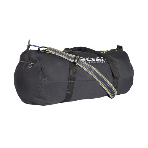 Weekend tas - Zwarte/Geel gestreepte medium tas