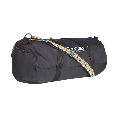Weekend tas - Geel/Zwart/Witte ruit schouderband