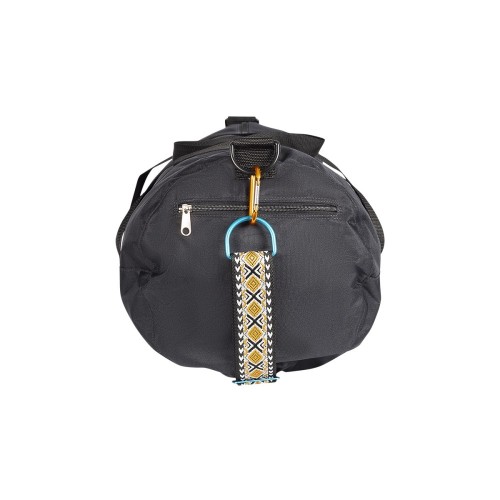 Weekend tas - Geel/Zwart/Witte ruit schouderband