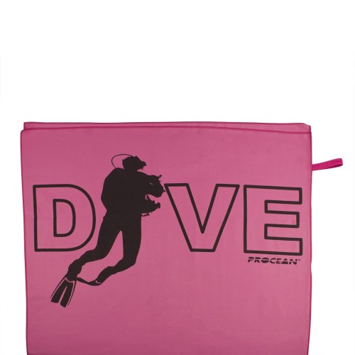 Microvezel strandhanddoek Dive - roze